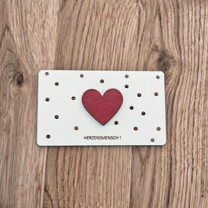 Valentinskarte | Valentinstag | Herzensmensch | Karte Liebe | Lieblingsmensch | Geschenk für die Freundin | Lieblingskollegin | Kollegin