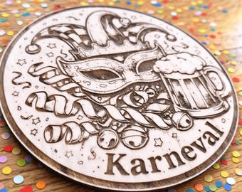 Lasergesneden Carnaval | Lasergesneden bestand | Carnaval | Alaaf | Helau | Vijfde Seizoen | Lightburn | Mardi Gras | Carnavalsdecoratie | Digitaal bestand