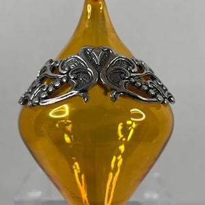 Vintage Seagull Pewter Glass Ornament