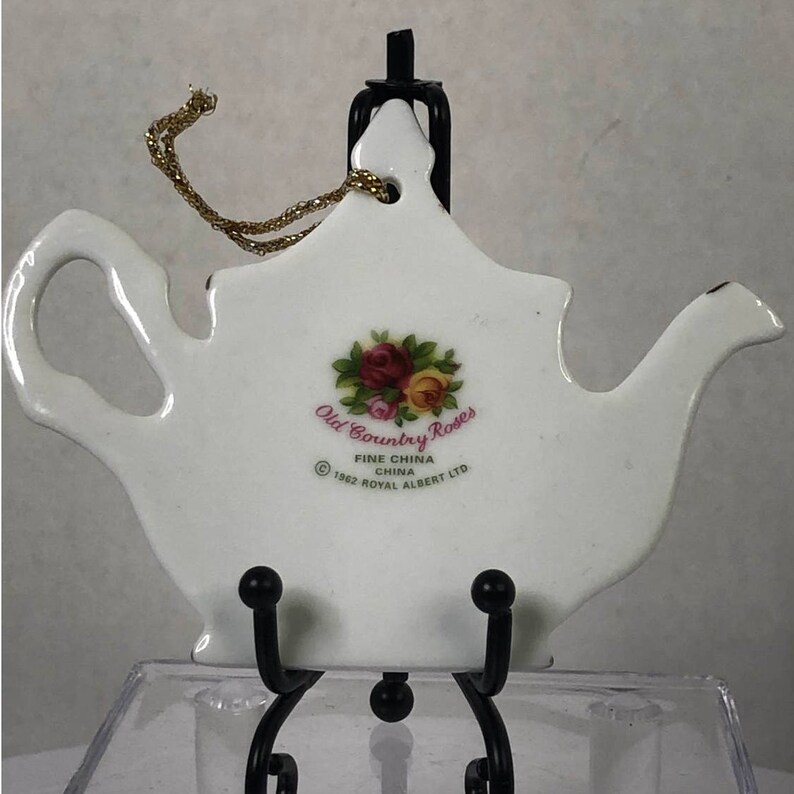 Royal Albert Old Country Roses Teapot Ornament Etsy