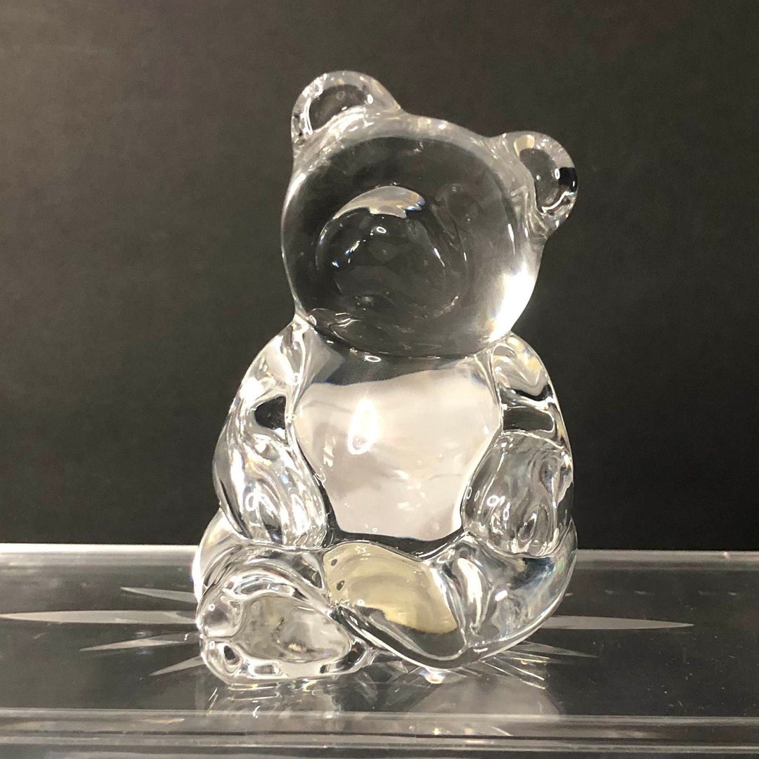 Princess House Lead Crystal Bear Etsy