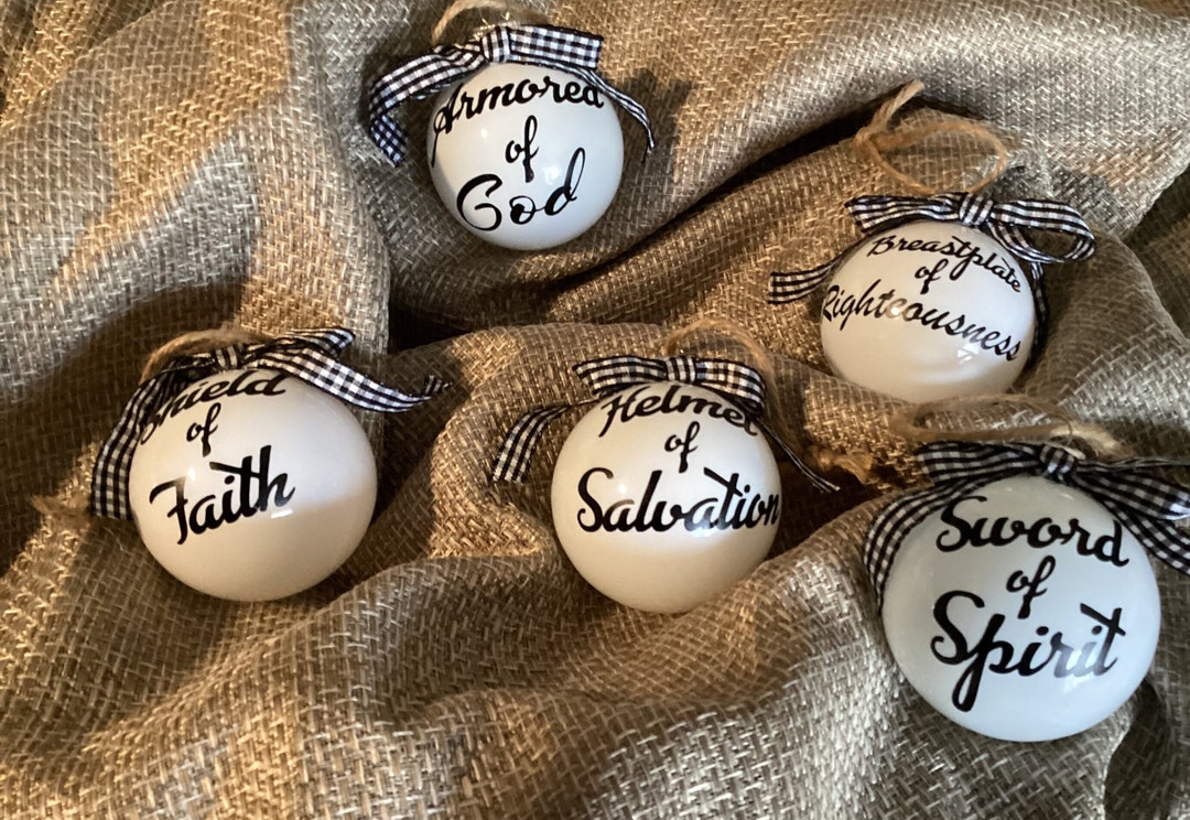 Armored of God Christmas Ornaments Christmas Religious Etsy