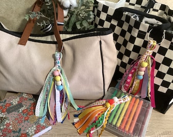 Lehrer Tasche Quasten, Tote Quaste, Lehrer Geschenk, Lehrer Zubehör, Taschenzubehör, benutzerdefinierte Quasten, Taschenzubehör, Taschenquasten