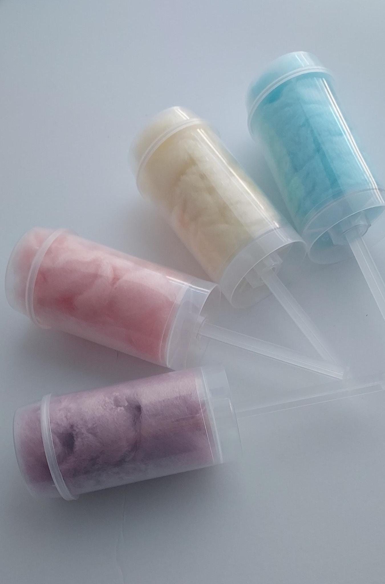 Sugarpops Cotton Candy Push Pops Pastel Set of 4 | Birthday | Party Favor | Baby Shower | Vegan | Certified Home Kitchen
