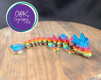 Pumpkin Spice Cookie Dragon – Small 3D Printed Dragon