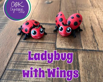 3D Printed Articulated Ladybug with Wings
