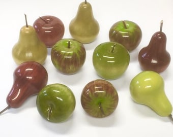 Wooden Apples & Pears