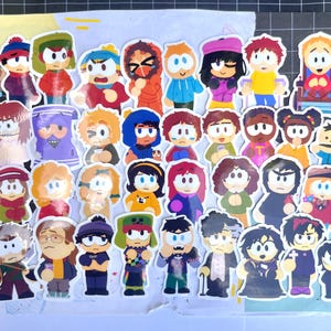 34 Kid Characters Stickers
