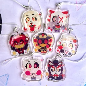 Hazbin Hotel Phone Charms