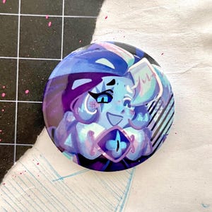 Shadow Milk Cookie Button Pin