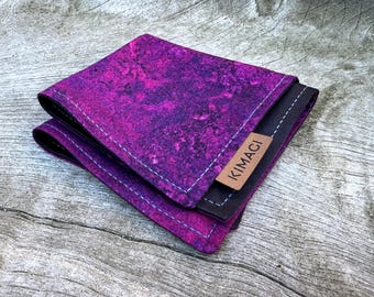 EDC handkerchief, high-quality cotton "Interstellar Clouds - Nebula", handmade, item no. 25-271