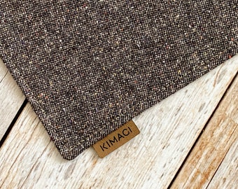 EDC Hank - Italian wool blend "Plain Brown and all colors", handkerchief, pocket square, handmade