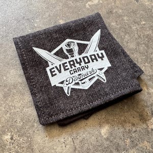 EDC デンマーク限定 - ハンク - 日本製コットンリネン、無地ブラック/グレー、ハンカチ、ハンドメイド、商品番号。 25-205