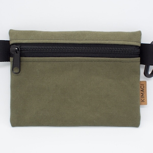 Borsa EDC in tela verde oliva, mini portafoglio, organizer EDC, articolo n.: 25-208