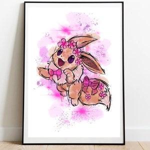 Eevee Custom Card Gold Textured Print Fanart Pokemon -  Hong Kong