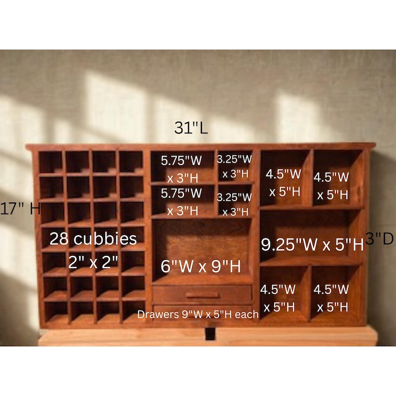Cubbies Dimensions The Found Things Cabinet - Etsy