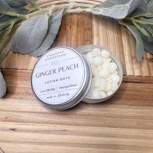 Solid Lotion Dots: Mango & Shea Butter Travel Moisturizer