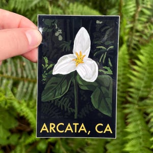 Arcata, CA | Trillium Vinyl Sticker