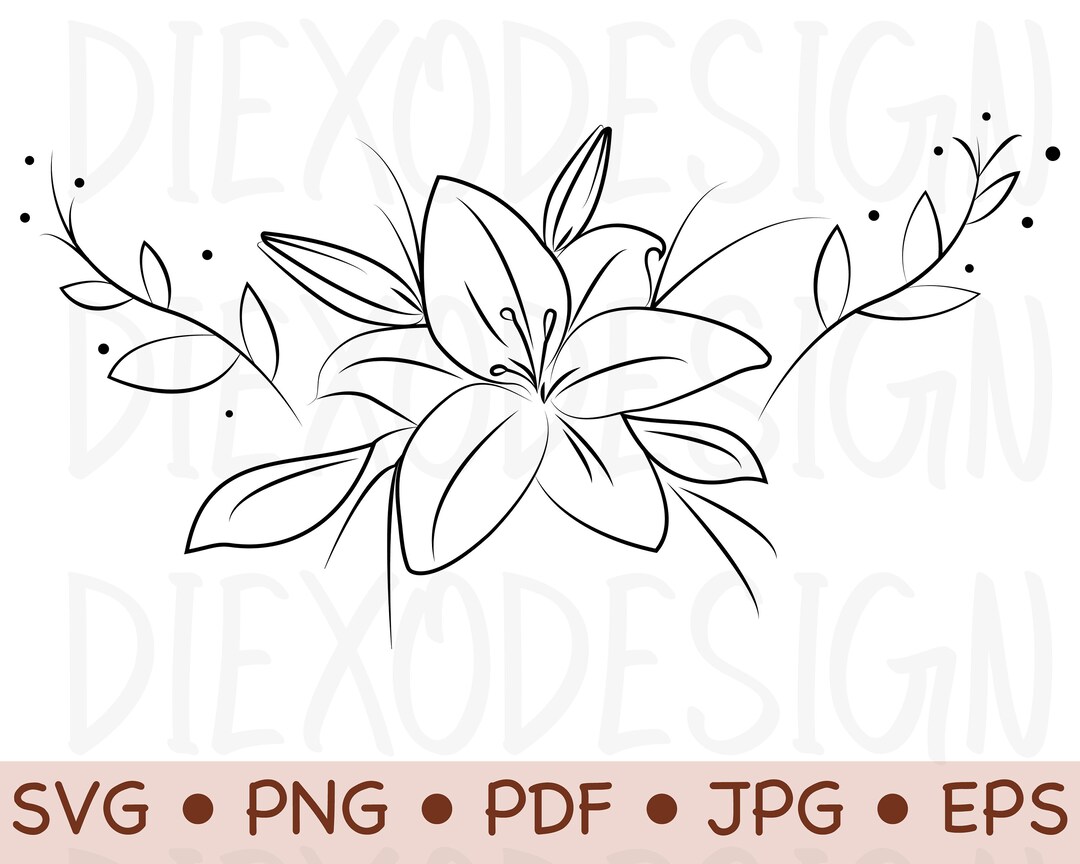 Aesthetic Lily PNG, Water Lily SVG, Lily Clipart, Lily Vector, Lily