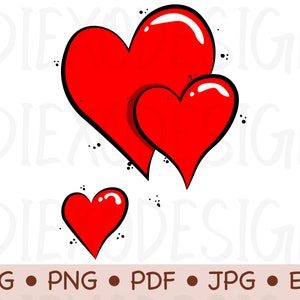 Red Hand Drawn Heart Svg, Red Heart Svg, Love Svg, Valentine's Day Svg. Cut  File Cricut, Png Pdf Eps, Vector, Stencil, Decal, Sticker.