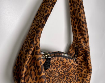 Bolso con estampado de leopardo de piel bolso - Etsy México