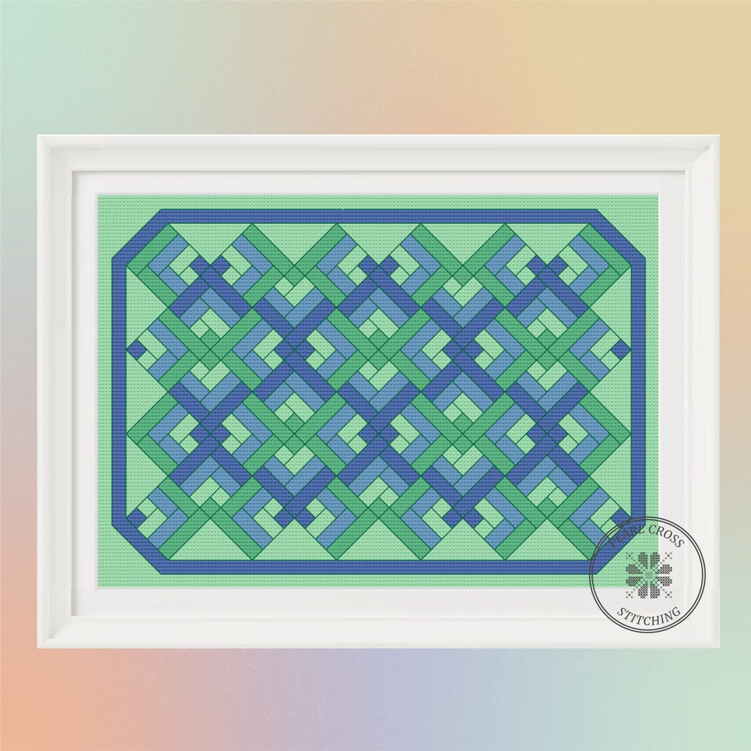 Counted Cross Stitch Pattern Lovers Knot Quilt Block PDF Etsy