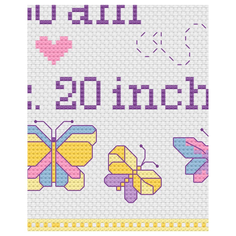 Babys Birth Record Cross Stitch 8 X 10 Pattern Boy or Girl Nursery