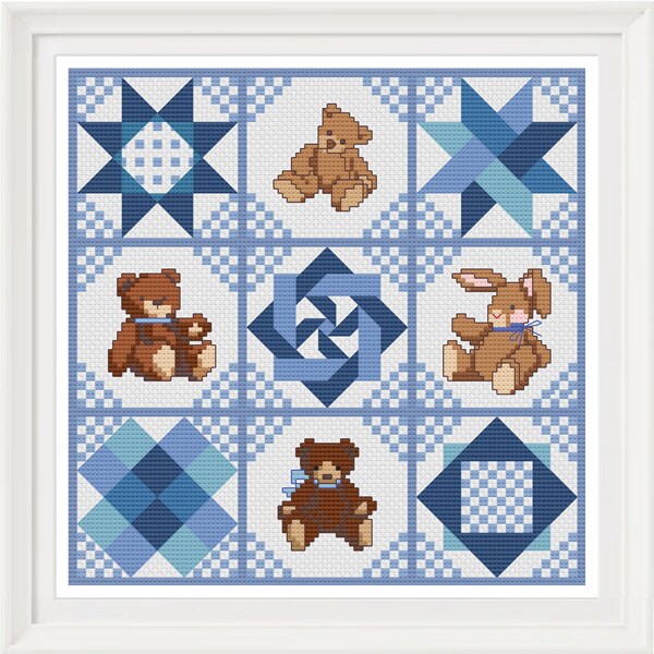 Teddy Bear Quilt Block Pattern - Etsy