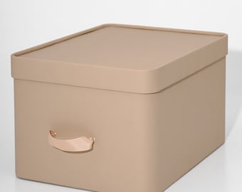Storage box with lid Cassa L 40 * 30 * 22 various colors