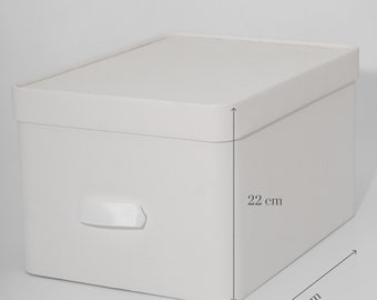 Caja de almacenamiento con tapa Cassa L 40*30*22 colores diferentes