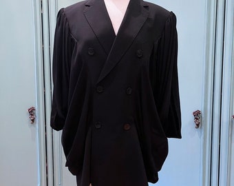 Junya Watanabe Commes de Garcons Made in Japan Blazer with draping sleeve and back detail.