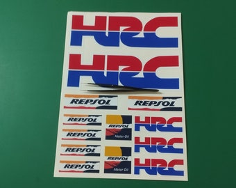 13 Stickers Vinyl Decals Adhesive HRC Repsol Laminated Digital Printing High Quality for moto gp
