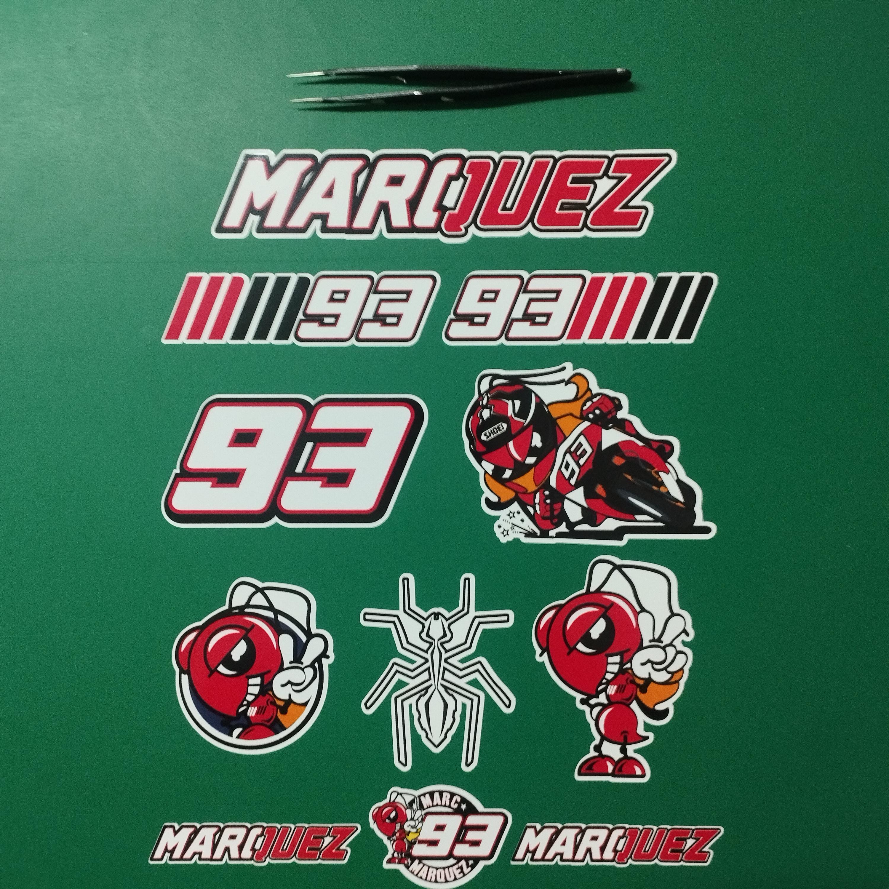 Vinyle Autocollant/sticker Coureurs Course Numéro Marc Marquez - Foto 2