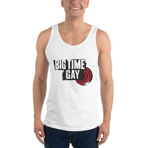 Big Time Gay Unisex Mens Tank Top | Big Time Rush Tank Top | Pride Shirt | LGBTQ Big Time Rush Shirt | Gay Queer Pride Shirt