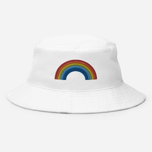 Rainbow Pride Bucket Hat | Pride 2022 Hat | LGBTQ Pride Hat | Gay Pride Summer Hat | Queer Gay Lesbian Pride