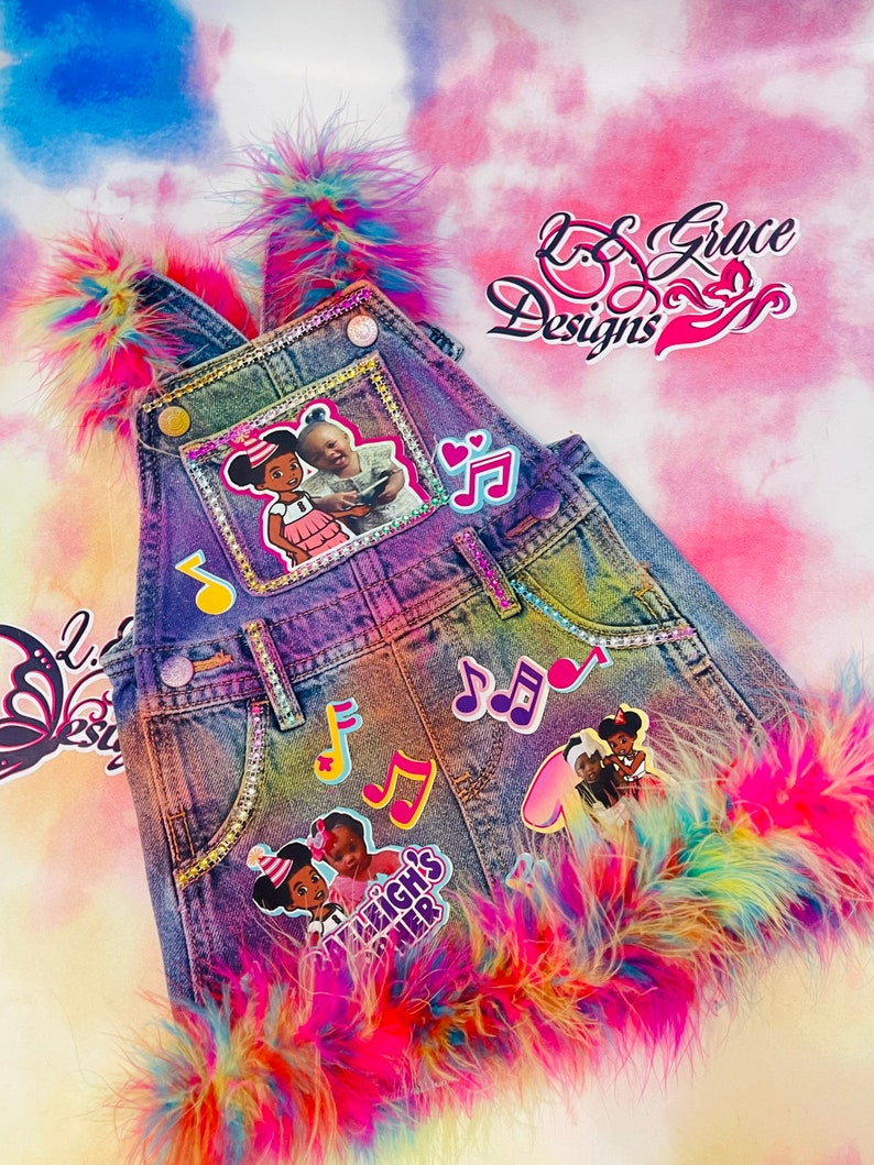 Girls Gracies Corner Overall Dress/ Skirtall Birthday Outfit Etsy