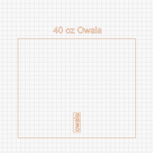 40 oz Owala Tumbler wrap Design Template Digital File for Laser engraving. Make your own Design. SVG.