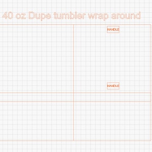40oz Stanley and Dupe Tumbler wrap Design Template Digital File for Laser engraving. Make your own Design. SVG.