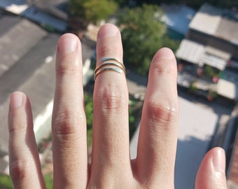 Above knuckle ring. Knuckle Ring. Mid Rings. Toe Rings. Mid Knuckle Ring. Hammered Ring. Slim Knuckle Rings. Minimalist Ring.