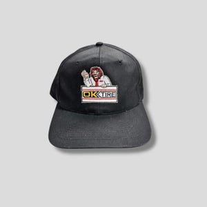 Vintage 90s Y2K Ok Tire Snapback Hat