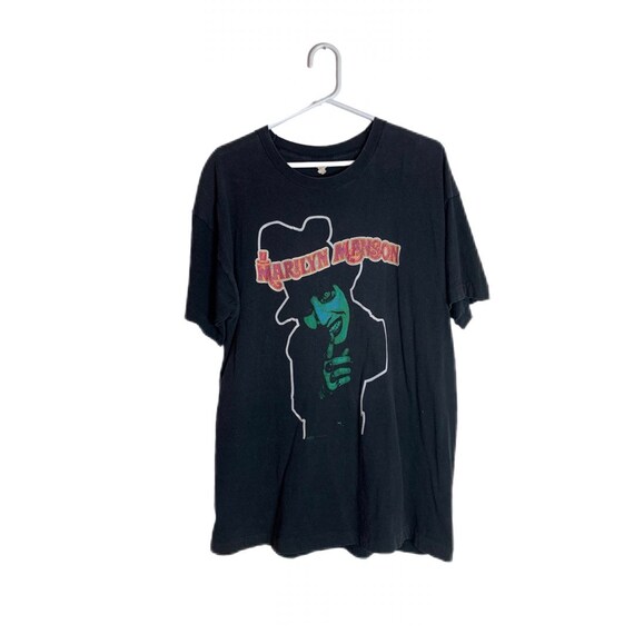 Super Rare MARILYN MANSON 1995 Dope Fiend Vintage Shirt Glitter 