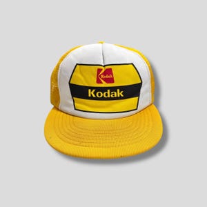 Vintage 80s 90s Kodak Film Promotional Snapback Trucker Hat