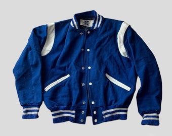 Vintage 80s-90s Pirates Varsity Jacket – Retro Athletic Style with Authentic Worn-In Charm