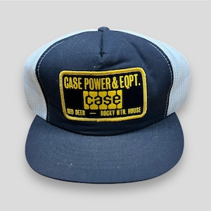 Vintage 80s / 90s Case Power Equipment Promotional SnapBack Trucker Hat