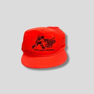 Vintage 80s 90s Behind the Net Sports Card Tyvek Snapback Hat