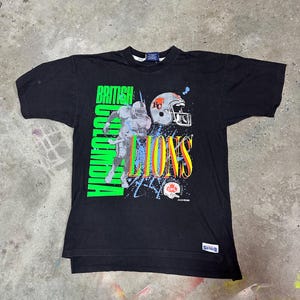 Vintage 90s BC Lions CFL Inaugural tee