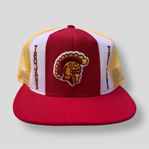 Vintage 80s/90s Lucky Stripes University Of Southern California Trojans Trucker SnapBack Hat NCAA Deadstock