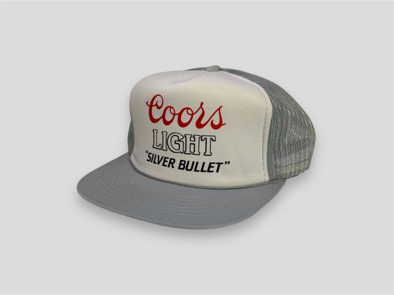 Vintage 80s 90s Coors Light Silver Bullet Trucker… - image 2