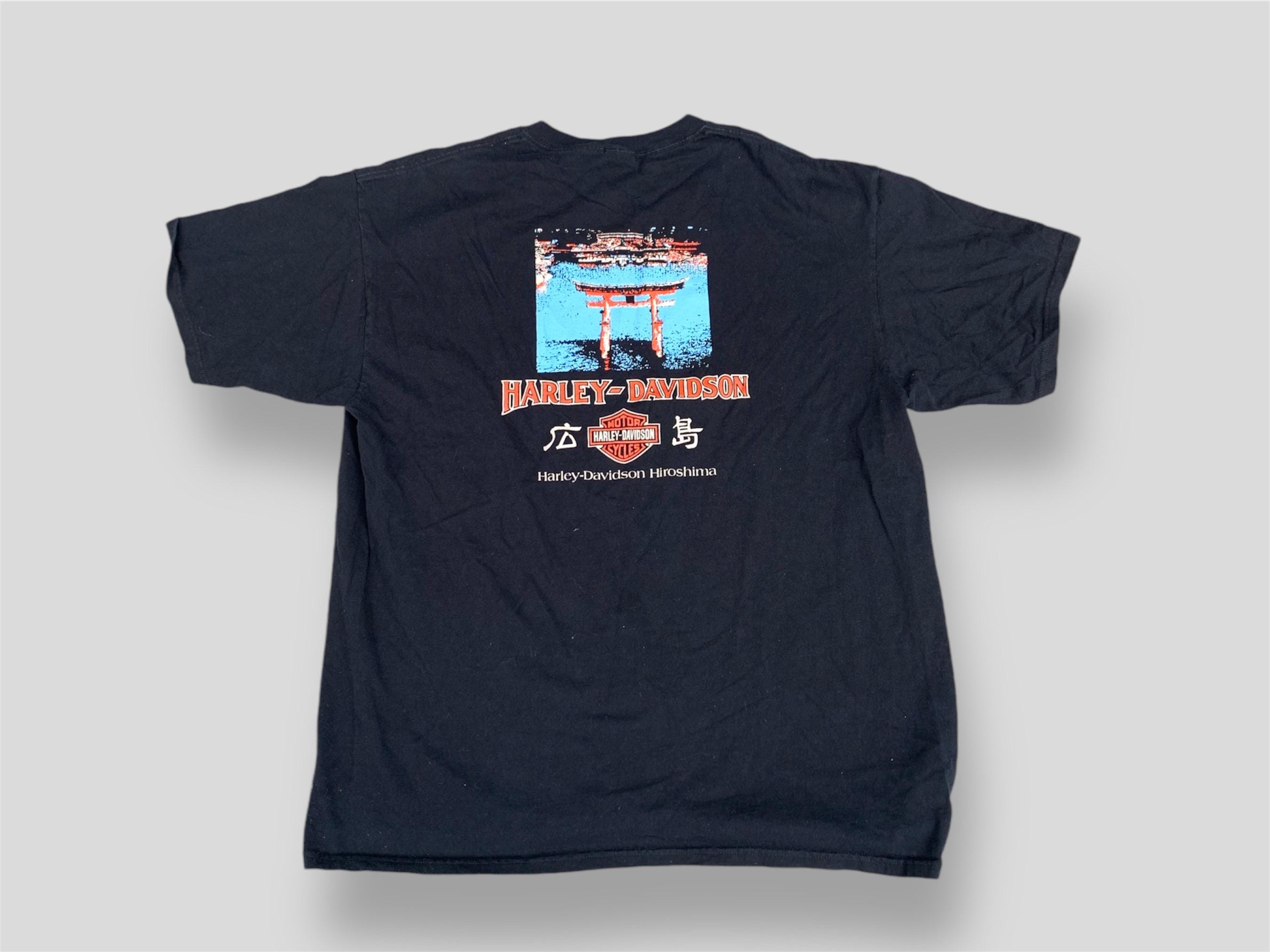 Japan Hiroshima Tシャツ T-Shirt Harley Davidson Men