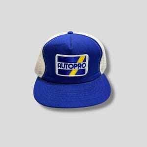 Vintage 80s 90s AutoPro auto parts Snapback Trucker Hat